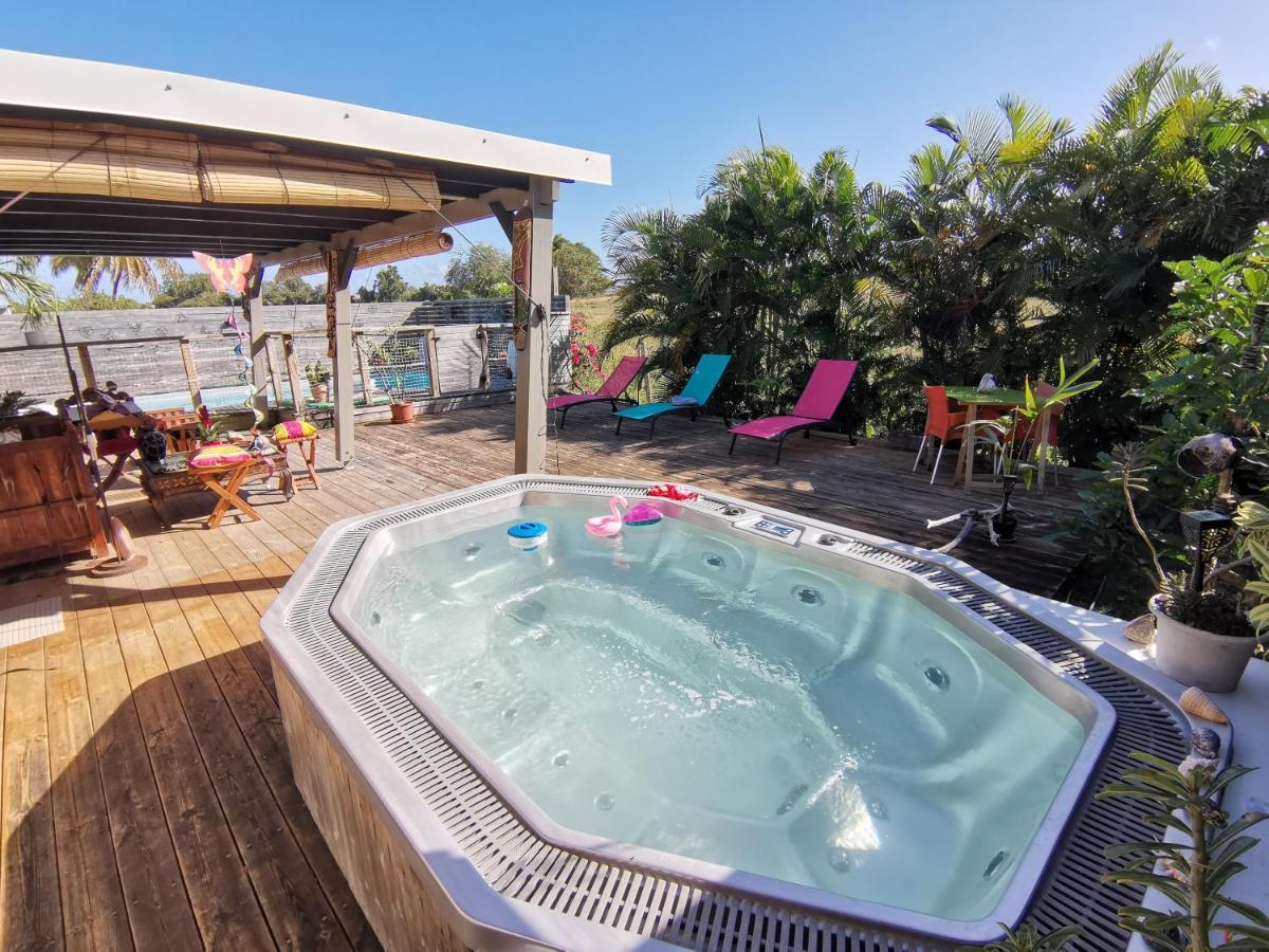 Bungalow La Perle - Jacuzzi - Piscine 생프랑수아 외부 사진